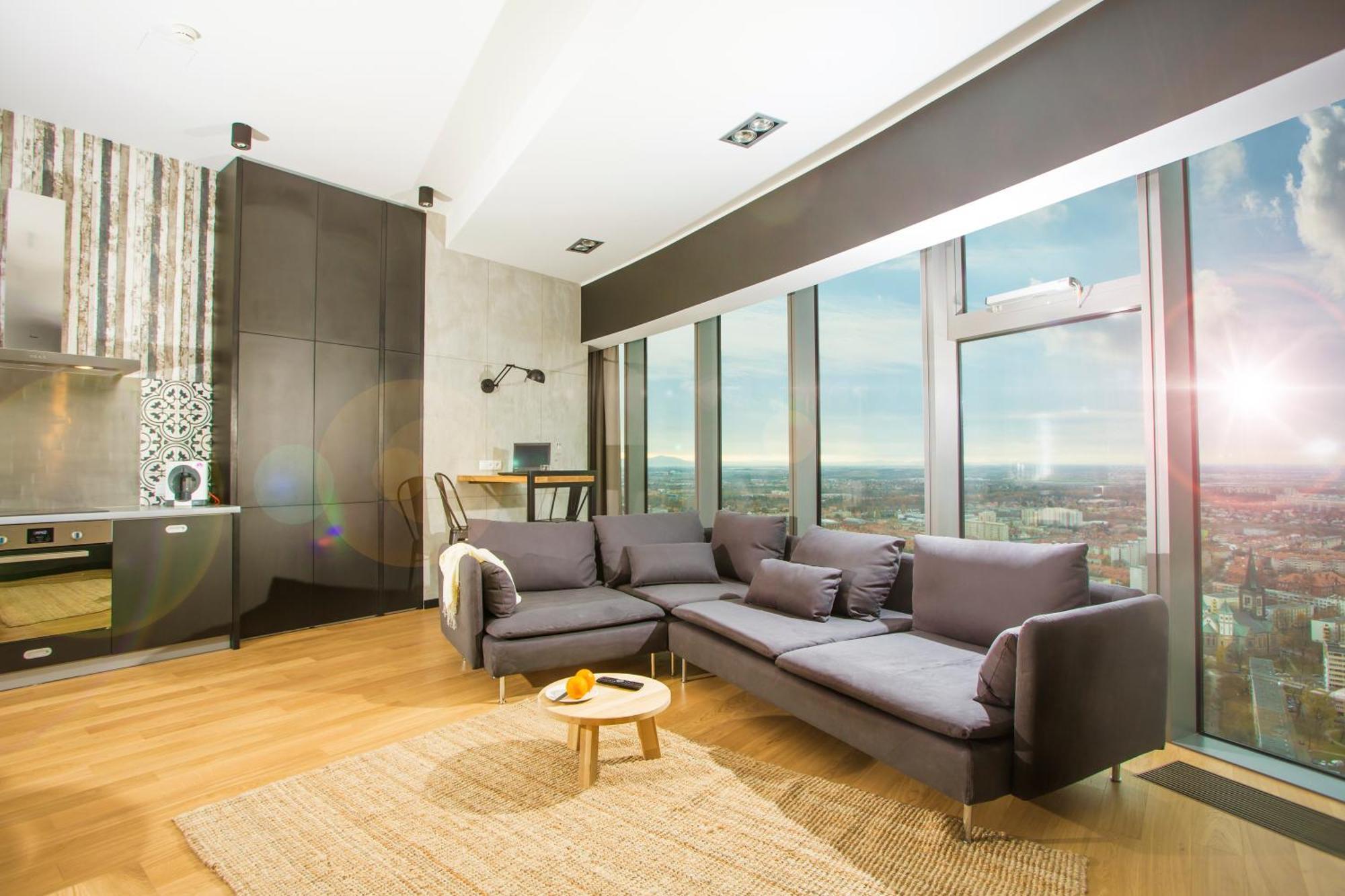 Apartamenty Sky Tower Wrocław Extérieur photo
